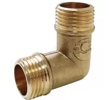 Угольник латунь Ду 20 (3/4") НР/НР VALFEX VF.093.L.034