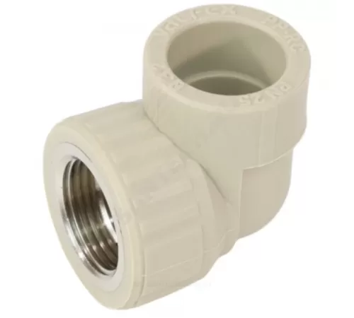 Угольник PP-R комбинированный серый Дн 32х1" ВР VALFEX 10125032Г