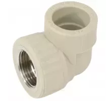 Угольник PP-R комбинированный серый Дн 32х1/2" ВР VALFEX 10125232Г