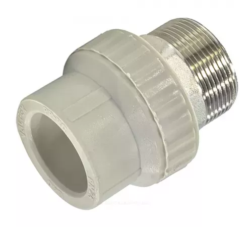 Муфта PP-R комбинированная под ключ серая Дн 50х2" НР VALFEX 10135150Г