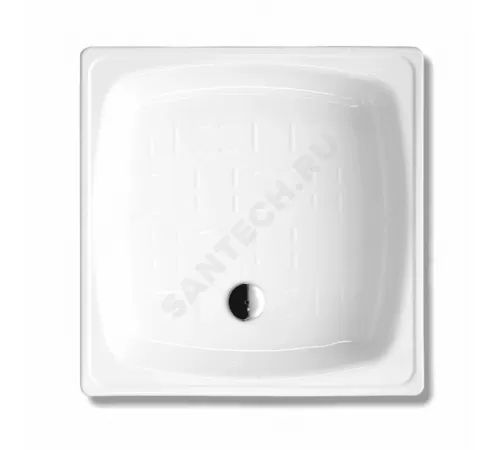 Поддон душевой стальной квадрат Standart Plus 800х800х130 рифленый белый White Wave (Караганда) Поддон душевой стальной квадрат Standart Plus 800х800х130 рифленый белый White Wave (Караганда)