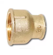 Муфта латунь переходная Ду 20х15 (3/4"х1/2") ВР/ВР Цветлит ZW50047