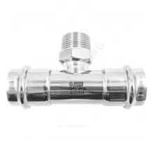Тройник сталь нерж AISI 304 Дн 18х3/4"х18 пресс/НР SantechSystems