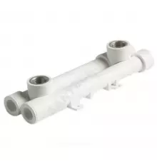 Планка (настенный комплект) PP-R монтажная универсальная серая Дн 20х1/2" ВР RTP (РосТурПласт) 30387