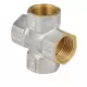 Крест латунь никель Ду 25 (1") ВР/ВР 9011 ГОСТ 32585-2013 Aquasfera 9011-03