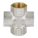 Крест латунь никель Ду 25 (1") ВР/ВР 9011 ГОСТ 32585-2013 Aquasfera 9011-03