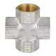 Крест латунь никель Ду 15 (1/2") ВР/ВР 9011 ГОСТ 32585-2013 Aquasfera 9011-01