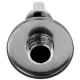 Кран шаровой латунь бытовой хром угловой 1043 G1/2"х3/8" Ру10 НР переходной бабочка с отражателем Aquasfera 1043-01